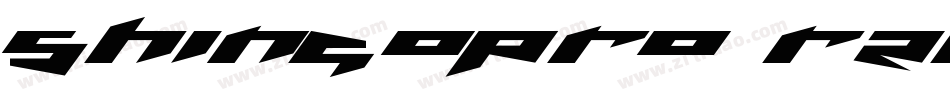 ShinGoPro Regular字体转换